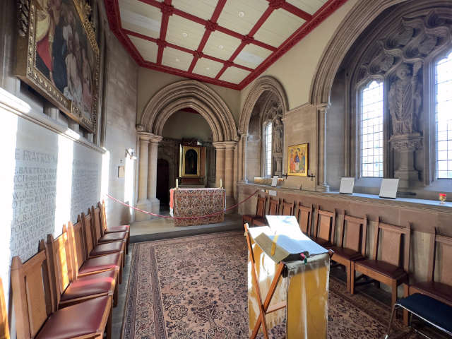 Keble College side chapel interior by John Micklethwaite, 1895. Photo Victoria Young